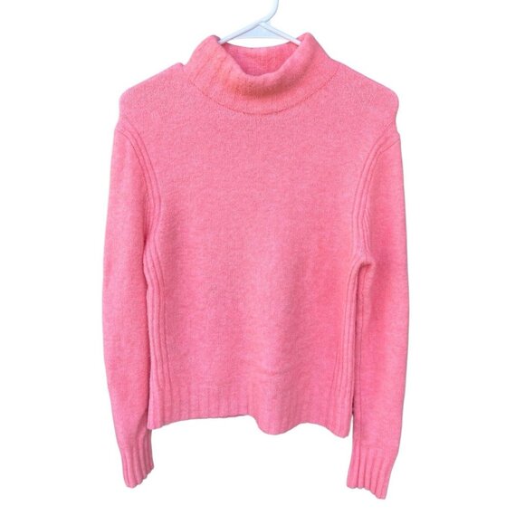 J. Crew Sweaters - Women's J. Crew Pink Fuzzy Soft Feminine Turtleneck Sweater Size S Alpaca Blend